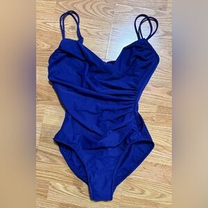Magicsuit Royal Blue Ruched One Piece Swimsuit